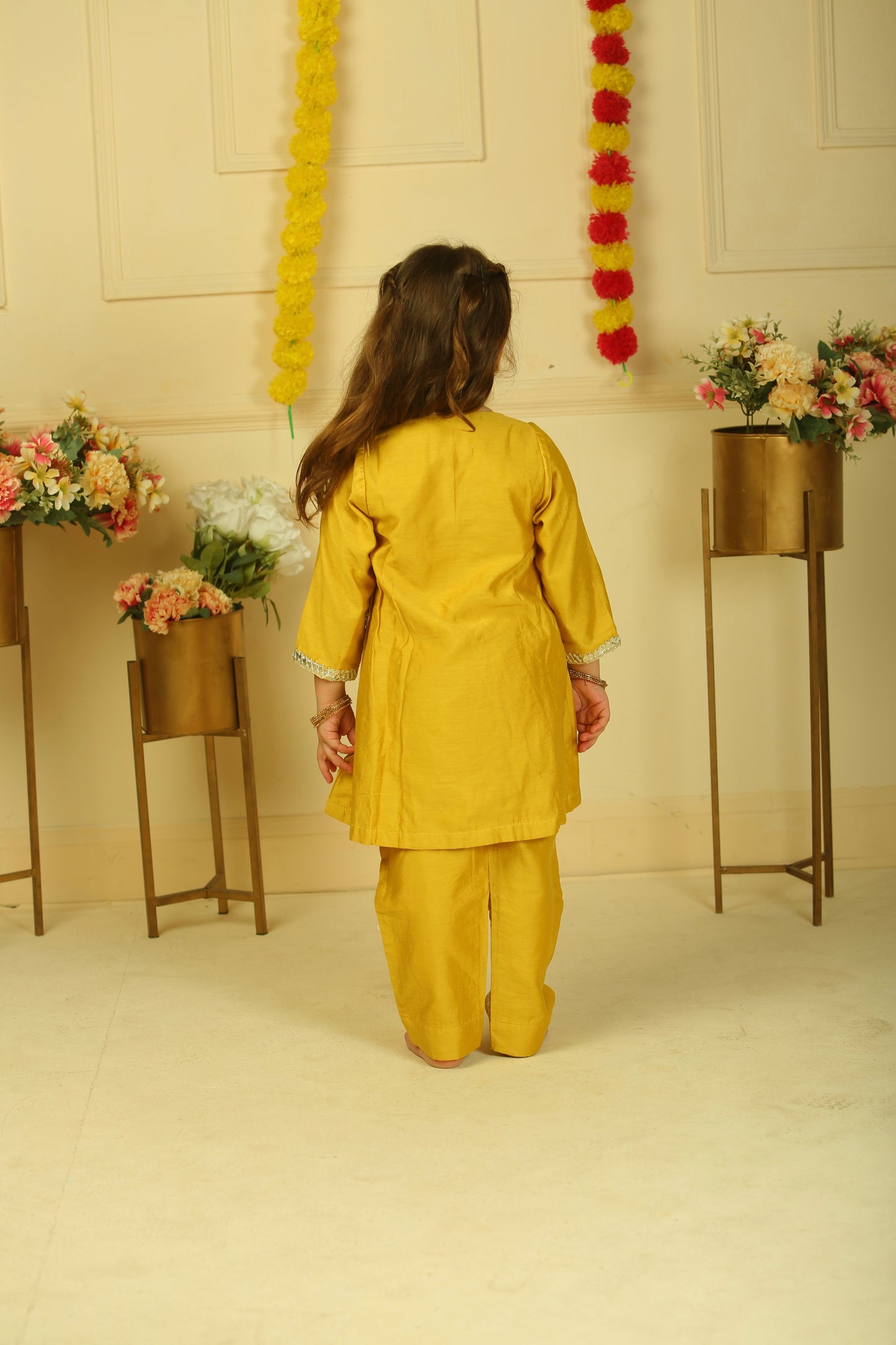 musturd yellow suit set- set of 3