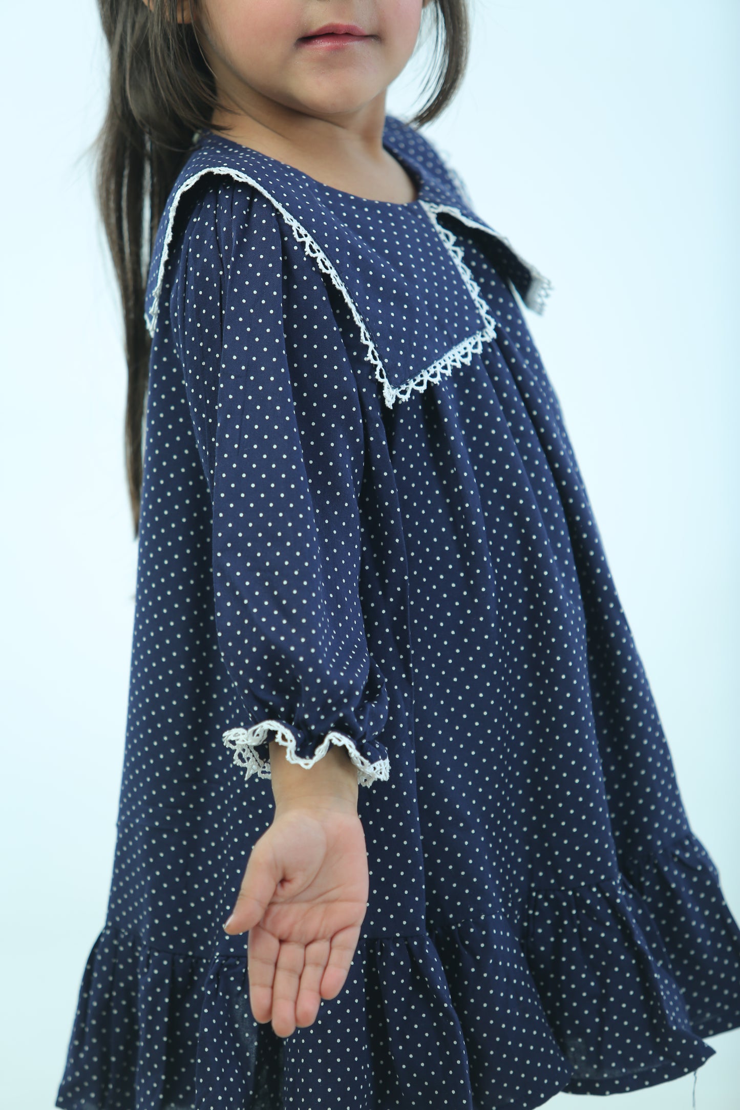 Polka Dot blue British Dress