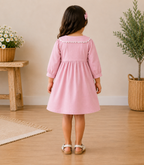 Pink collar dress
