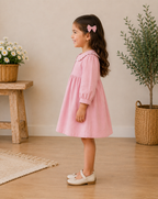 Pink collar dress