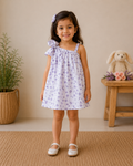 Lavender Bloom One-Shoulder Dress