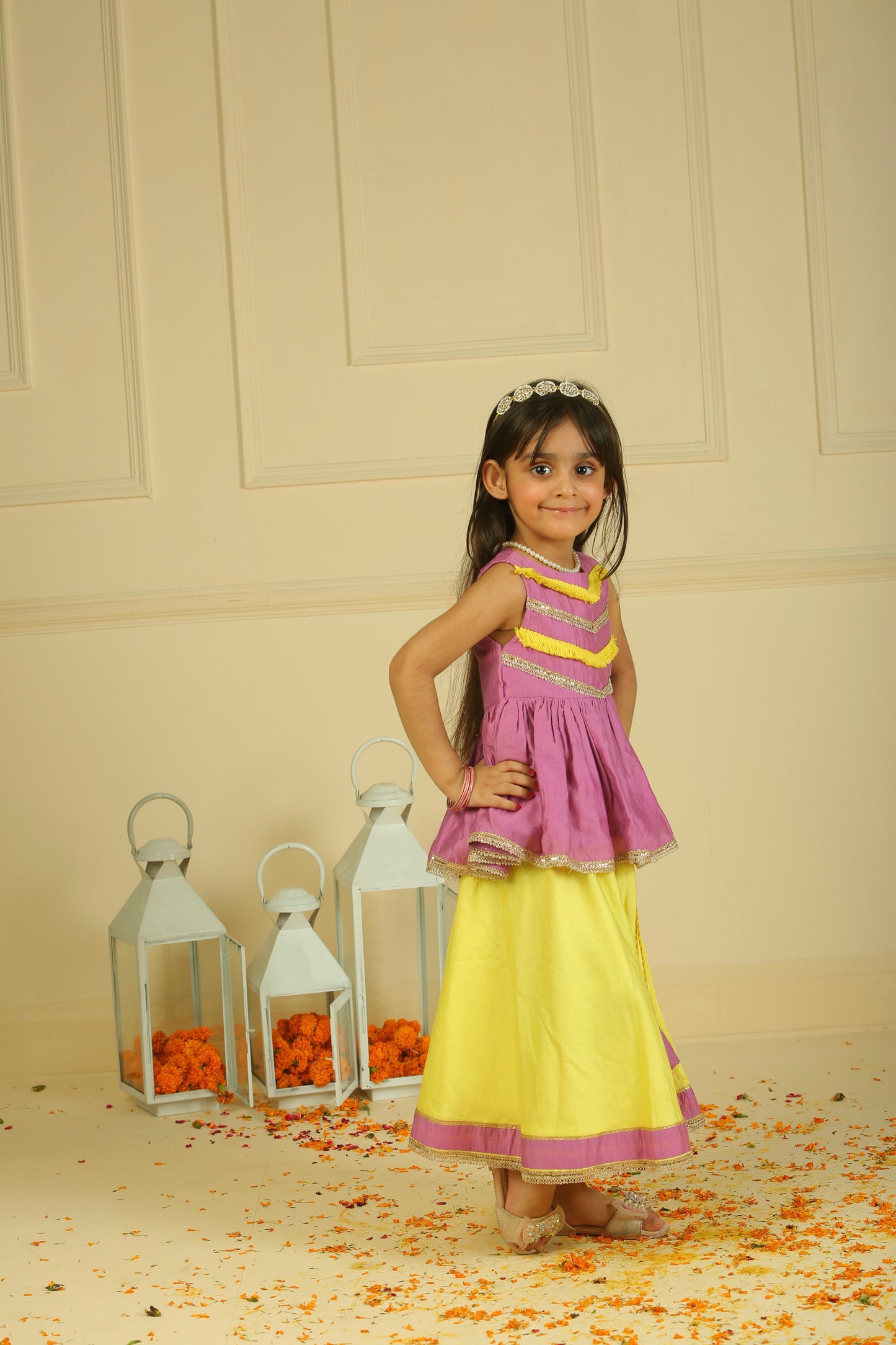 Peplum Top  and lehenga set