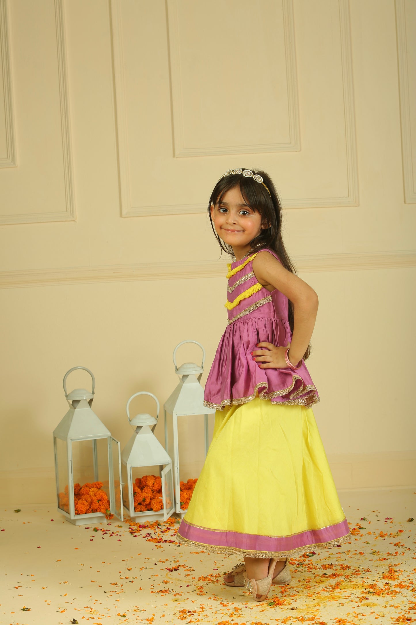 Peplum Top  and lehenga set