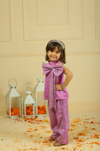 Purple Bandhani Printed Modal Co-ord Set
