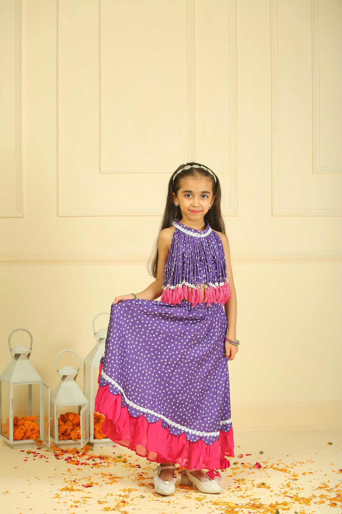 Purple lehenga choli