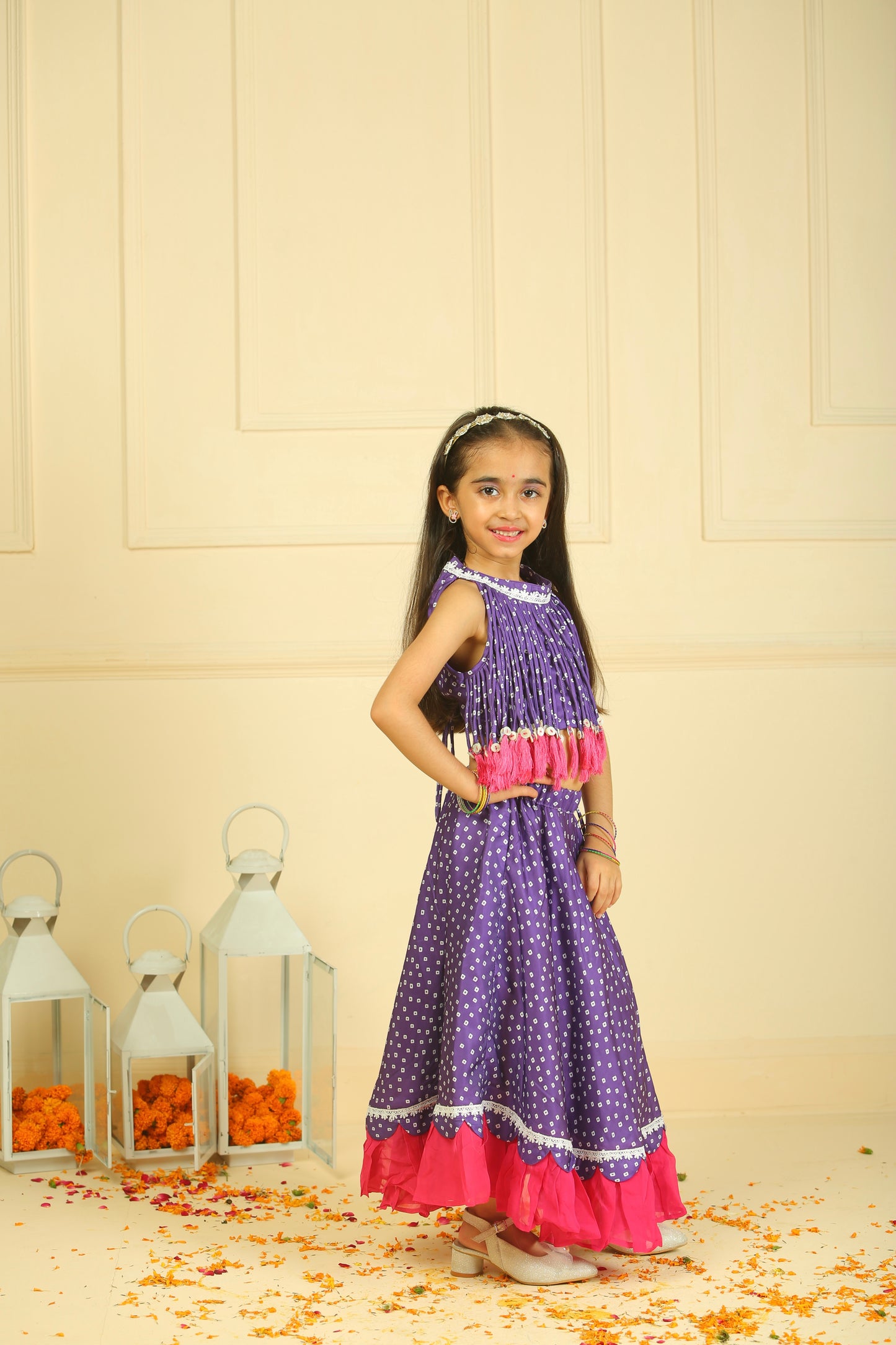 Purple lehenga choli