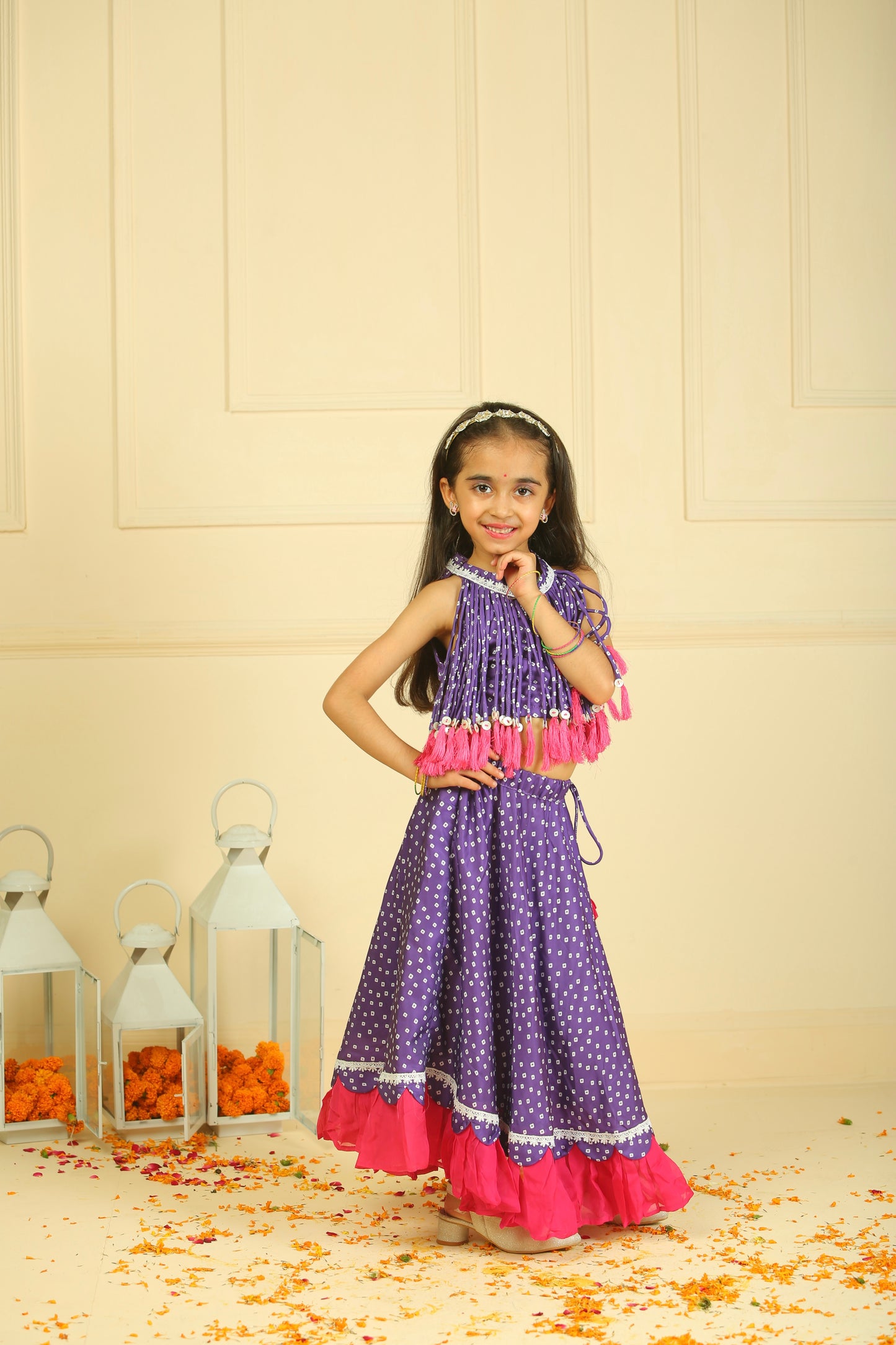 Purple lehenga choli