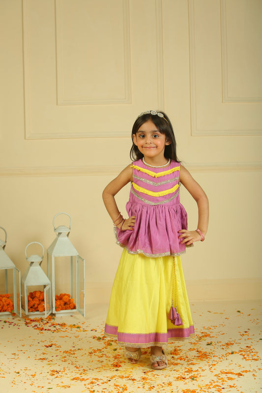 Peplum Top  and lehenga set