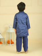 Royal Blue Bandhni Kurta set