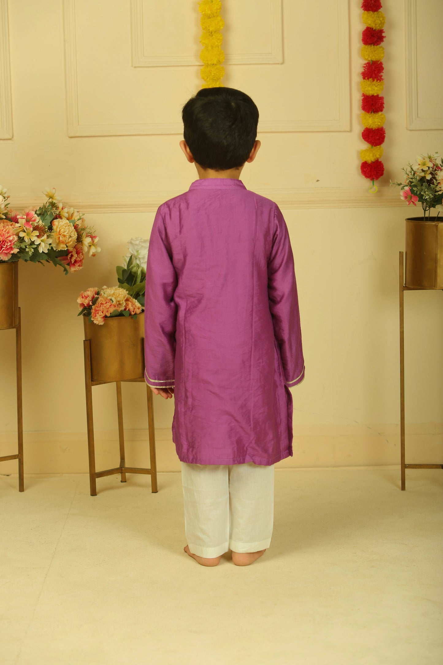 Purple kurta set