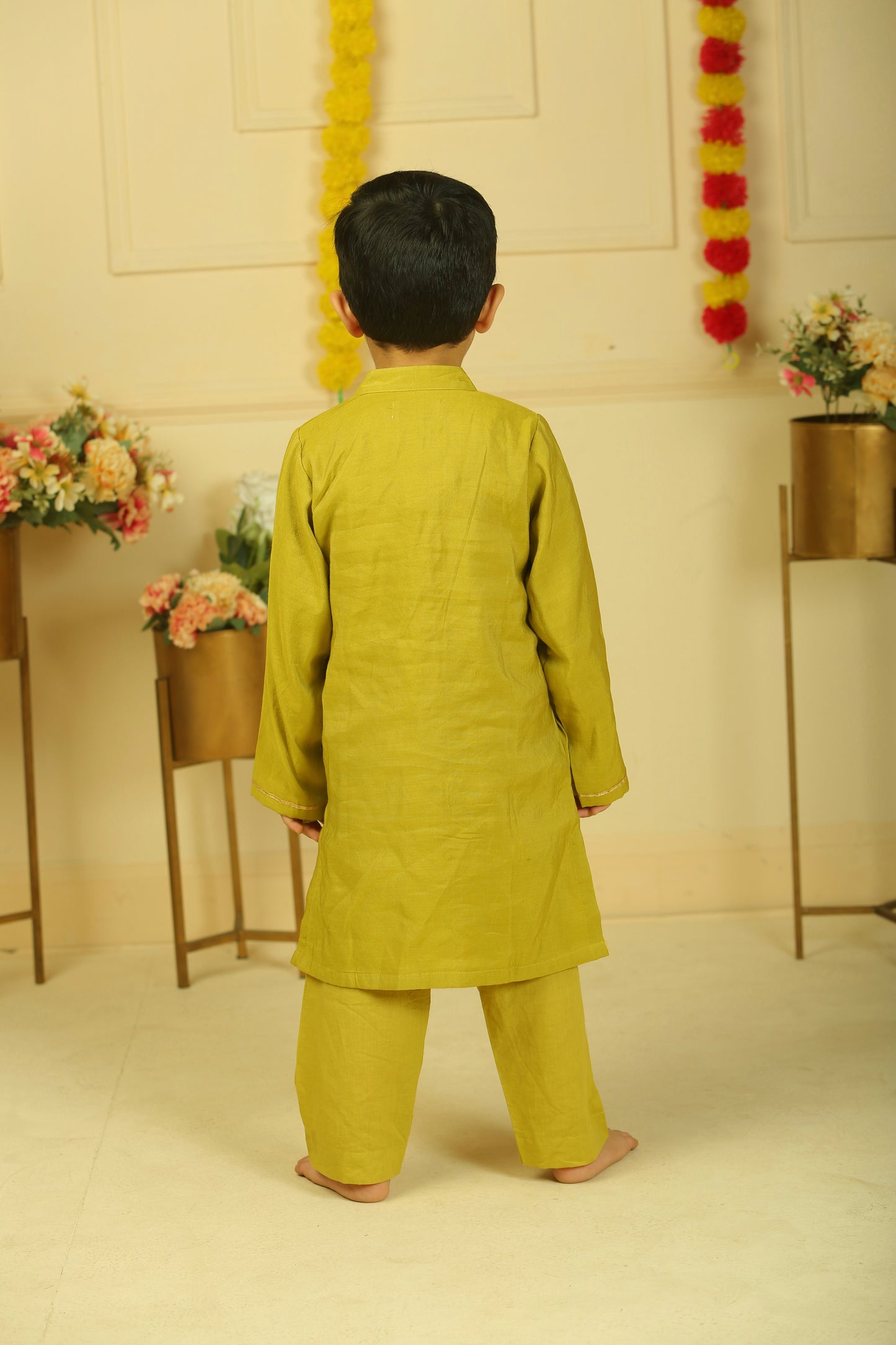 Golden yellow kurta set
