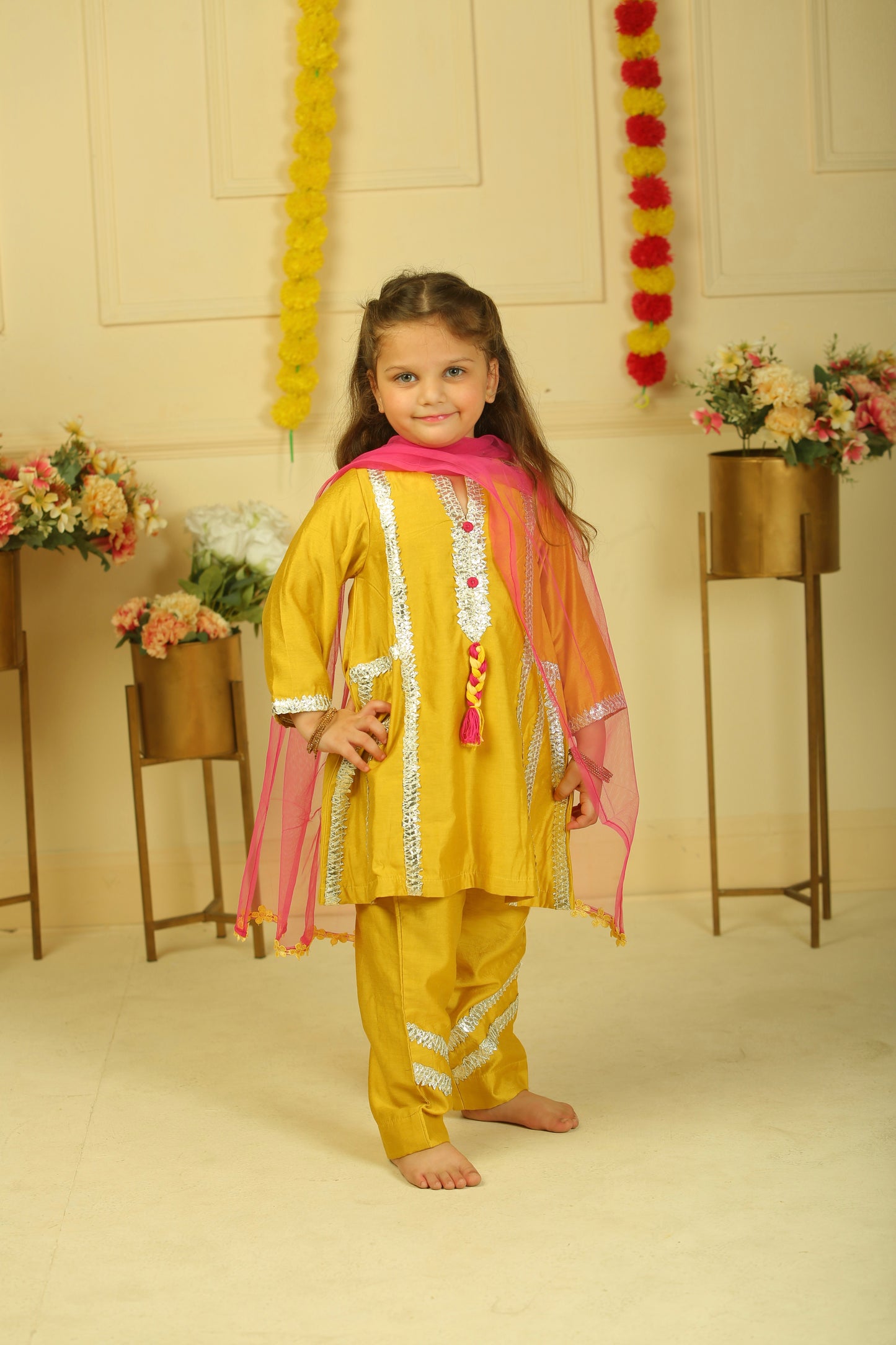 musturd yellow suit set- set of 3