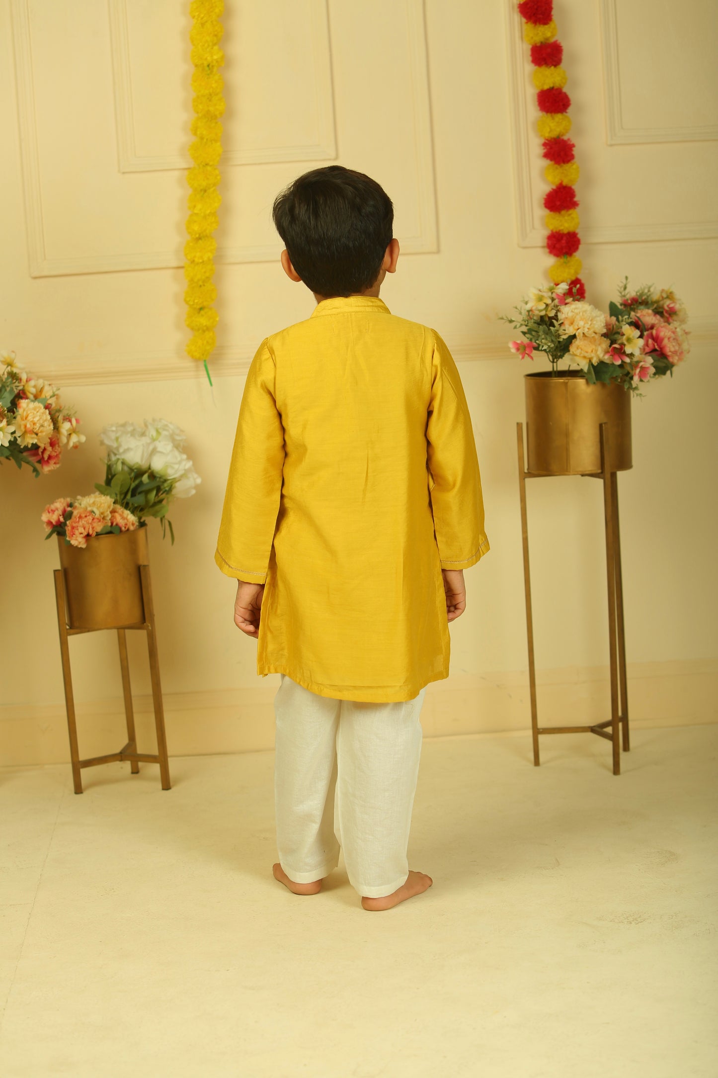 Musturd yellow kurta set - set of 2