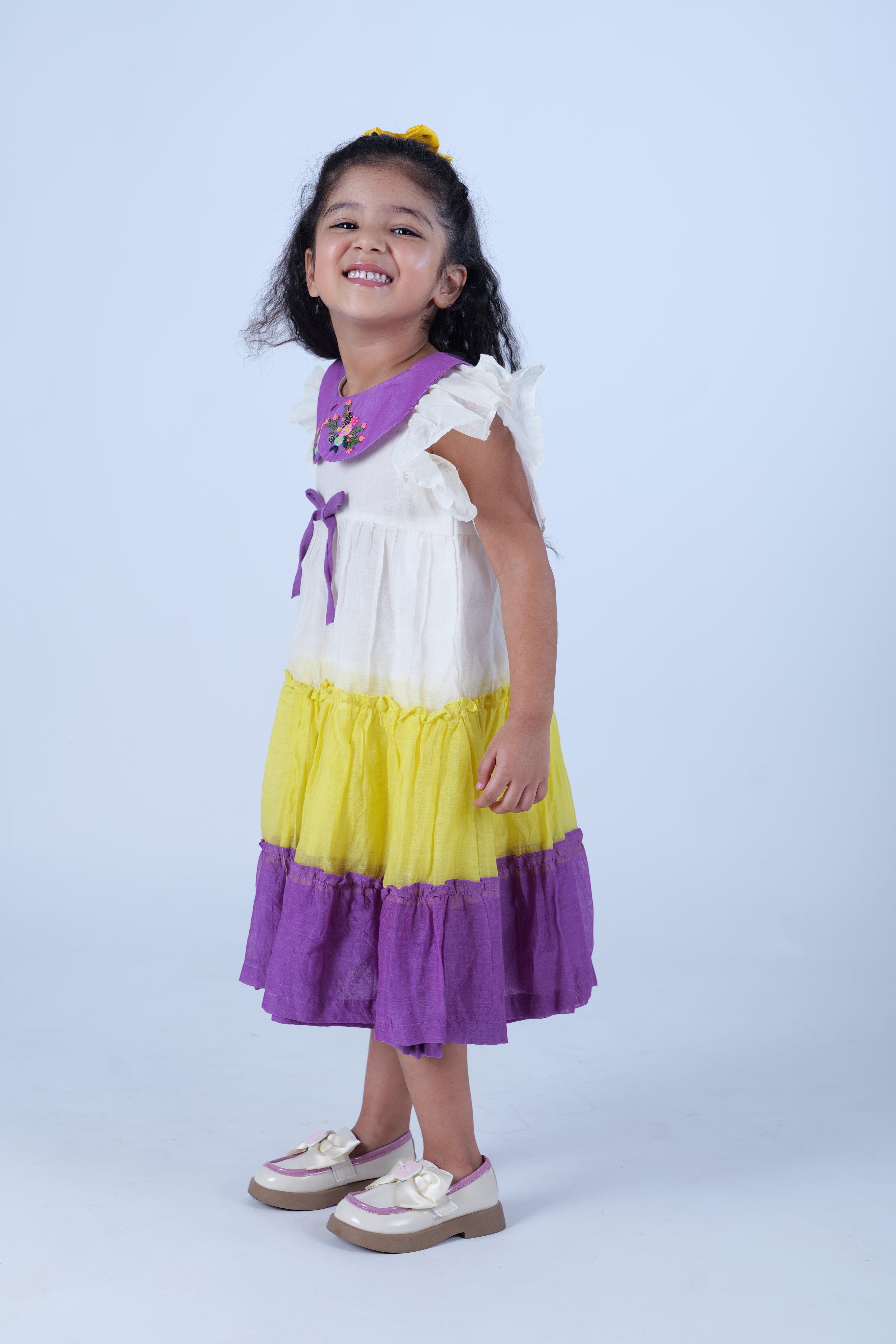 Chanderi 3 layer Dress